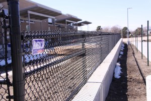 AFC Grand Island - Chain Link Fencing, Black Vinyl Chain Link Track Fence